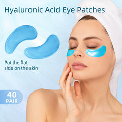 USTELIR patches yeux – emballage individuel pour l'hygiène et la fraîcheur.