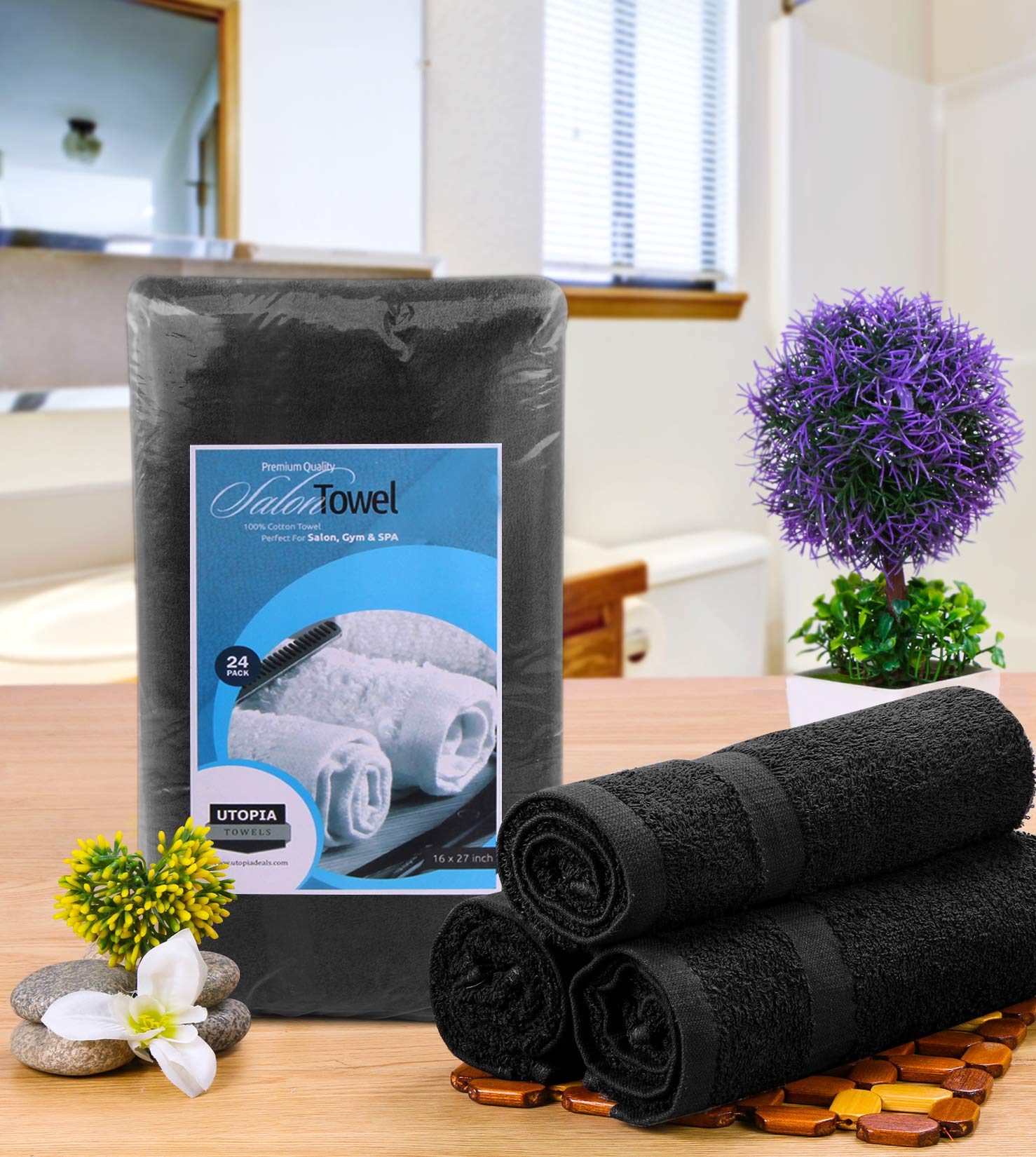 Utopia Towels coton fin et absorbant pour serviettes professionnelles.