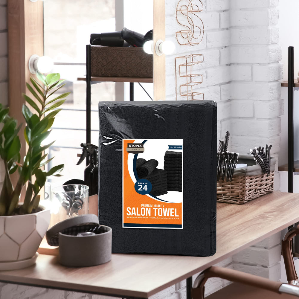 Utopia Towels lavage en machine noir, entretien simple et durable.