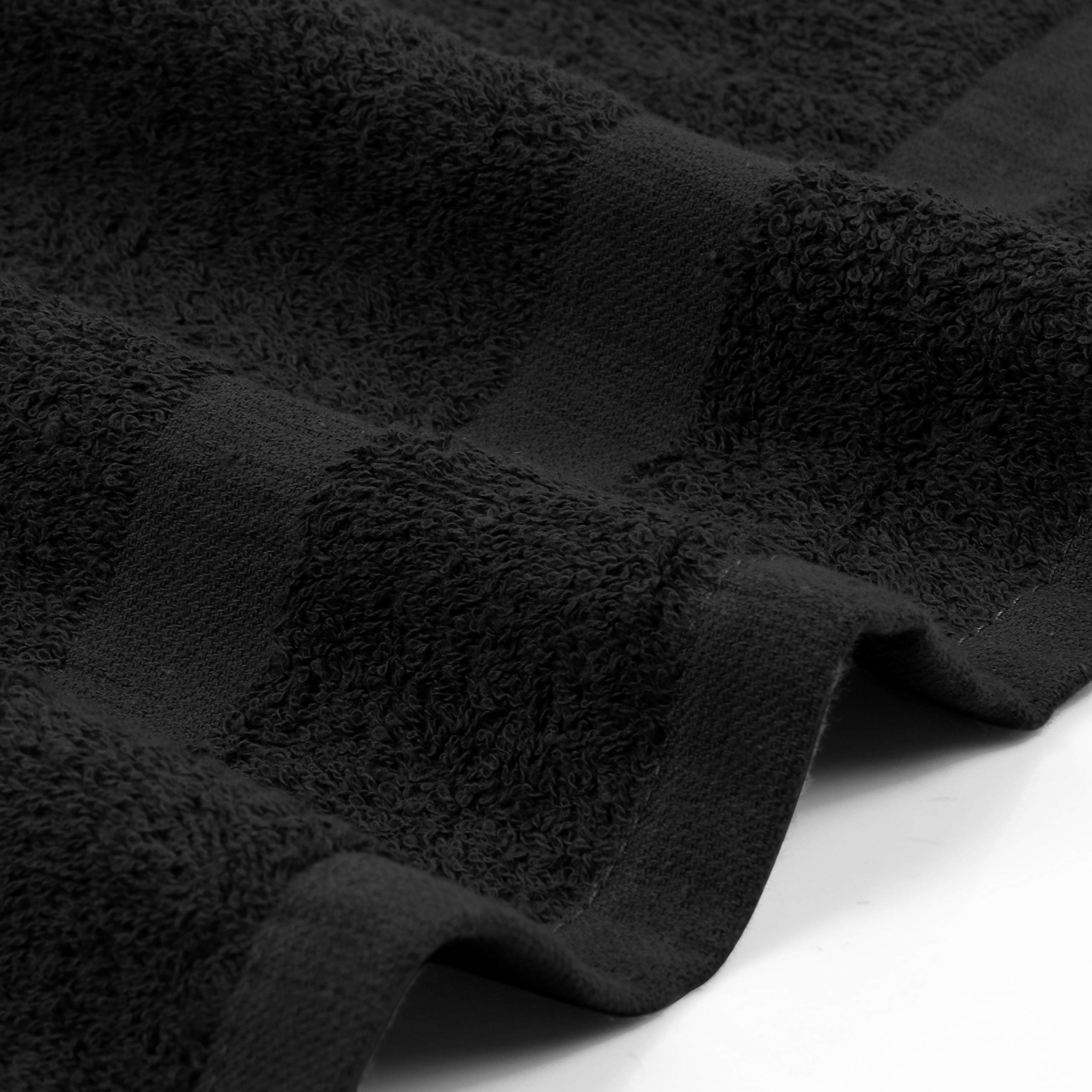 Utopia Towels ne résiste pas au blanchiment, utilisation adaptée en noir.