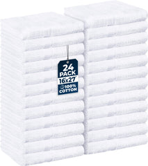 Utopia Towels paquet de 24 serviettes salon 40x68 cm, absorption élevée pour les mains