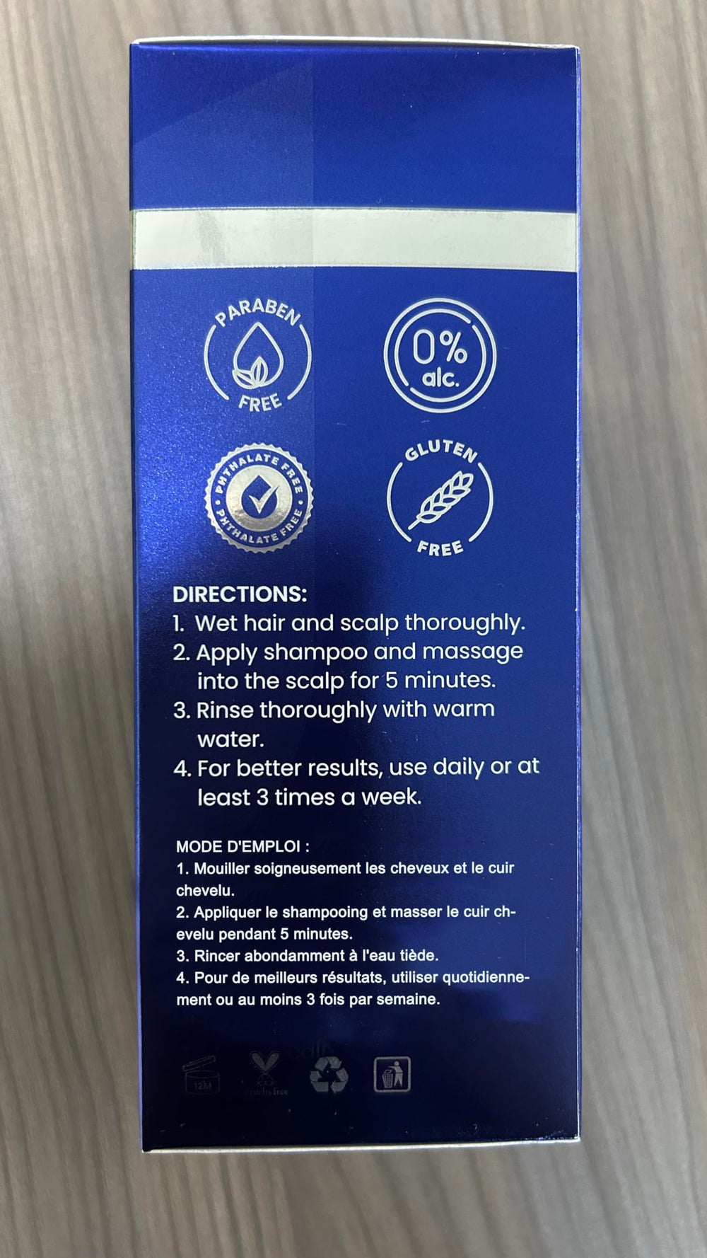 Parfum menthe frais: sensation revitalisante lors du shampooing.