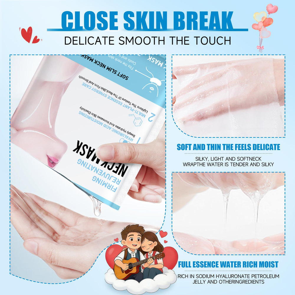 UZTUZT Masque Cou Texture Douce – texture legere pour une sensation fraiche.
