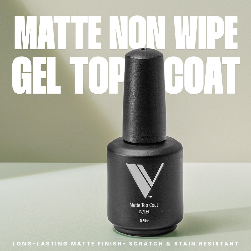 V Beauty Pure Top Coat Matte – application rapide et fini uniforme
