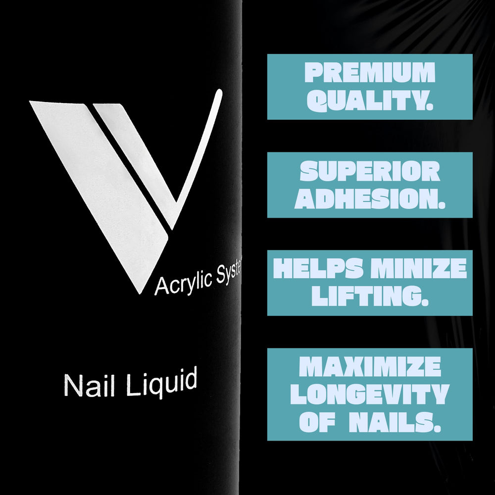 Utilisation professionnelle avec V Beauty Pure Monomer pour tenue durable.