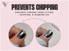 Poudre base chrome V Beauty Pure pour une couleur miroir durable