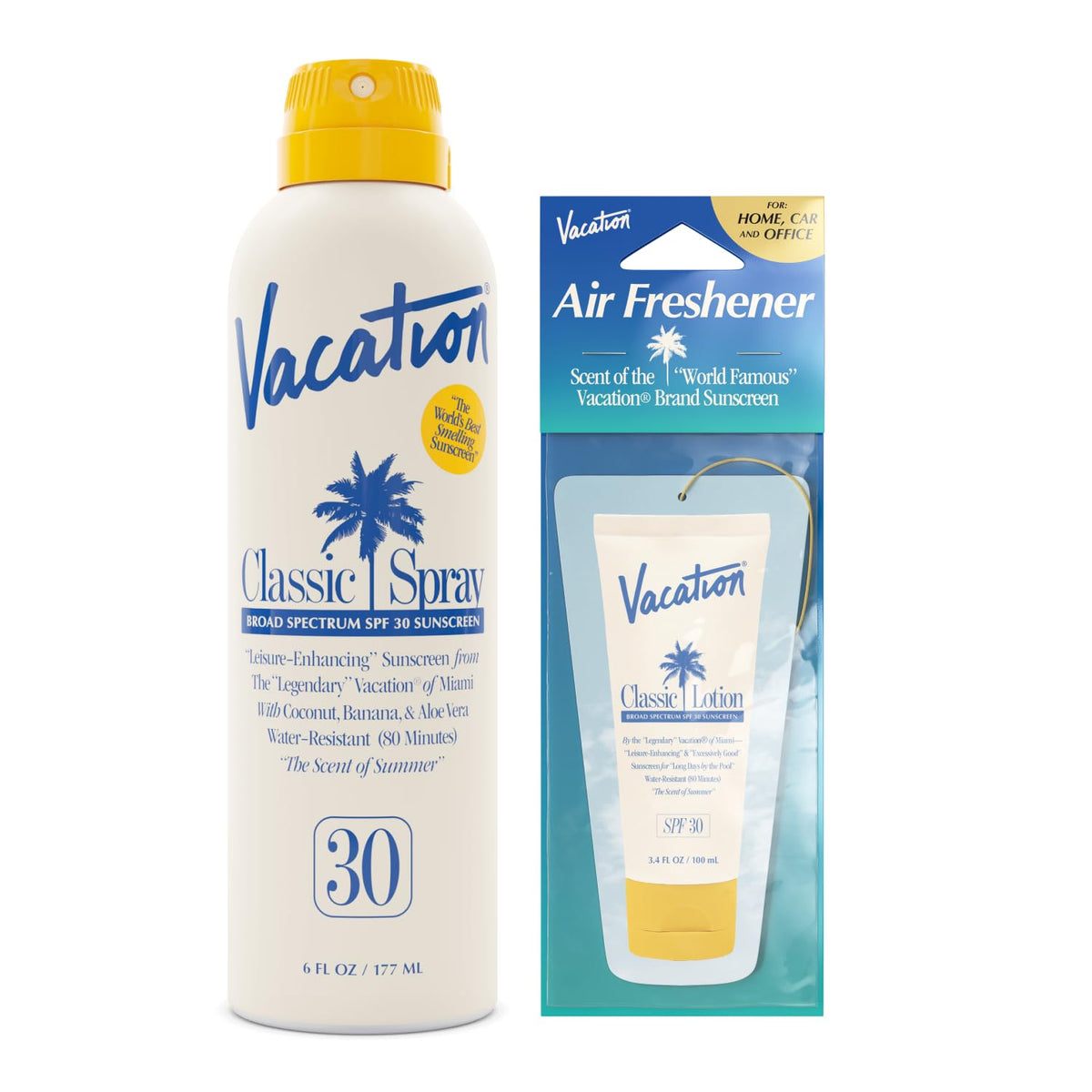 Vacation Classic Spray: protection SPF 30 légère et invisible sur la peau.