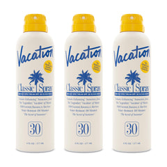 VACATION Classic Spray SPF30 : bouteille pratique offrant une protection légère pour la plage