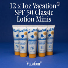 VACATION ensemble 12 mini-échantillons: idéal pour partager et emporter lors d'événements et voyages.