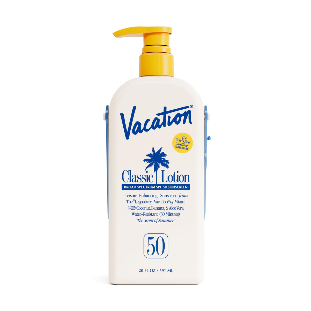VACATION Classic SPF50: bouteille-pompe prête pour une application rapide au soleil
