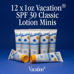 VACATION Mini Classic SPF30: application rapide sans traces, adaptée à tous les tons de peau.