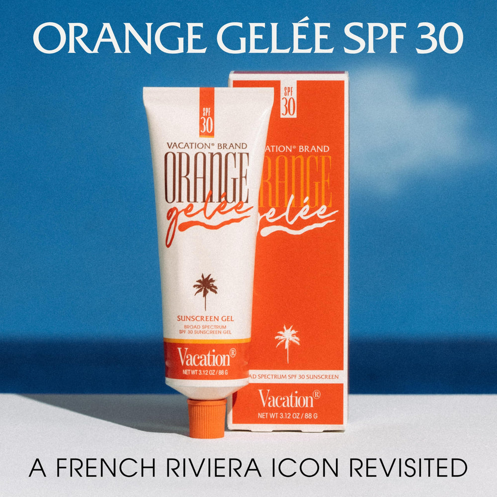 VACATION Orange Gelée : texture baume-huile qui fond sur la peau