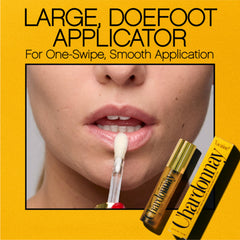 Vacation Chardonnay Lip Oil uses hyaluronic acid for plump moisture.