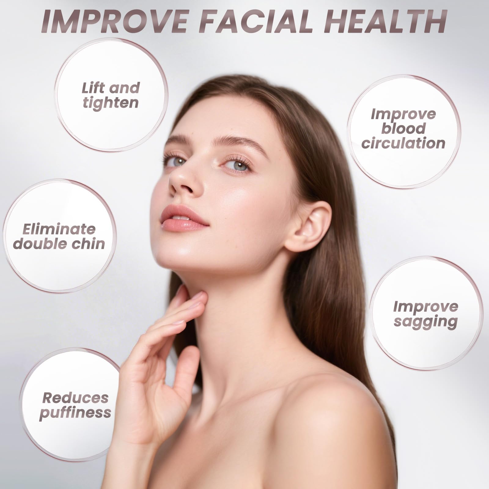 Outil massage visage en bois Vafada, drainage et détente.