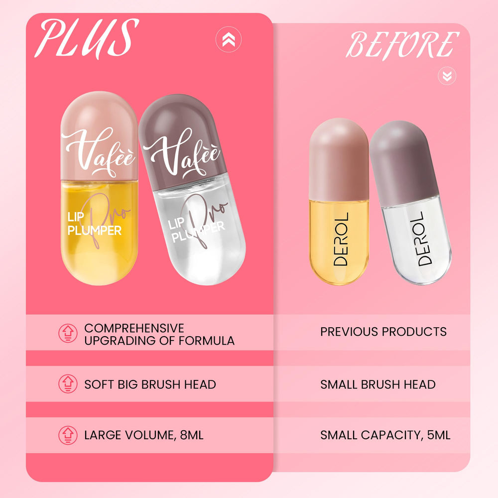 Vafee Lip Plumper format 8ml, longue durée d’utilisation.