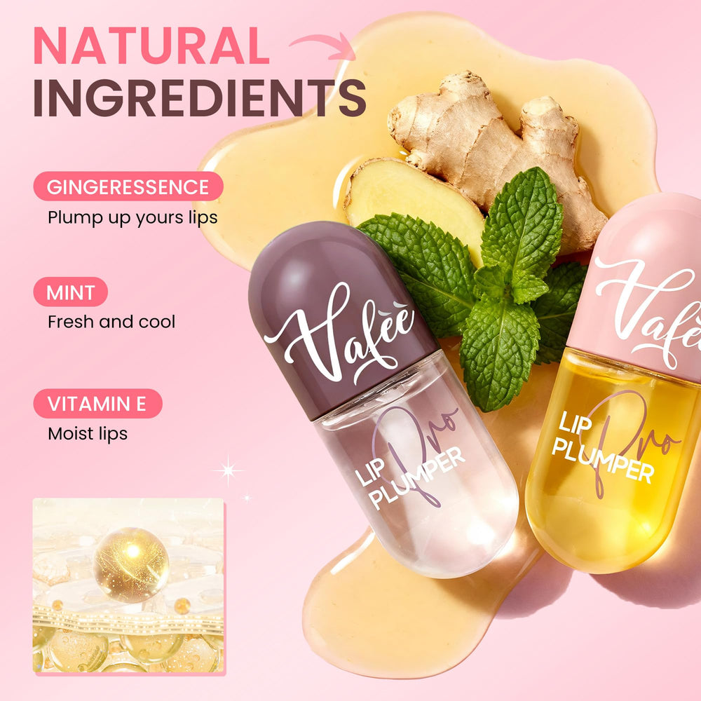Vafee Lip Plumper nuit, soin réparateur et hydratant à la menthe.