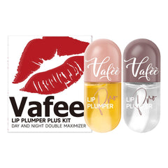 Vafee Lip Plumper – tube jaune avec gingembre pour repulpage naturel.