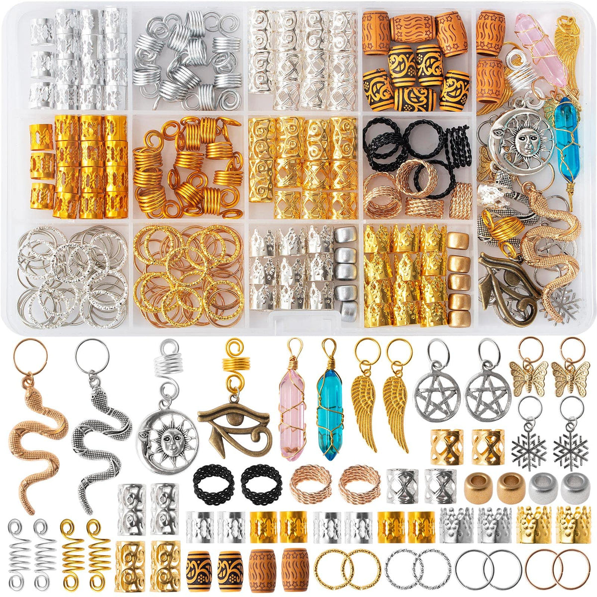 Pendentifs Vaikby en cristal naturel pour sublimer les tresses