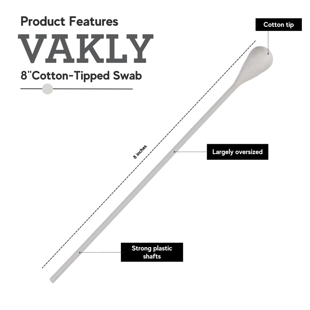 Vakly coton-tige tête extra-large demi-pouce pour application précise.