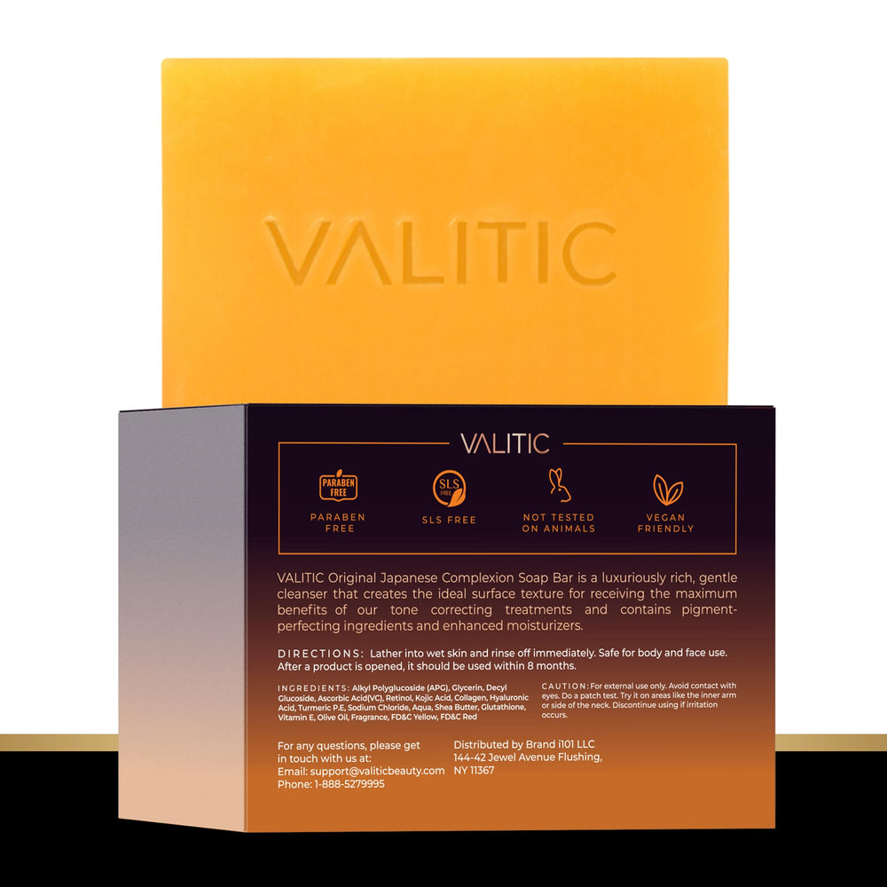 Valitic Pack Deux - savon Kojic Acide pour double utilisation.