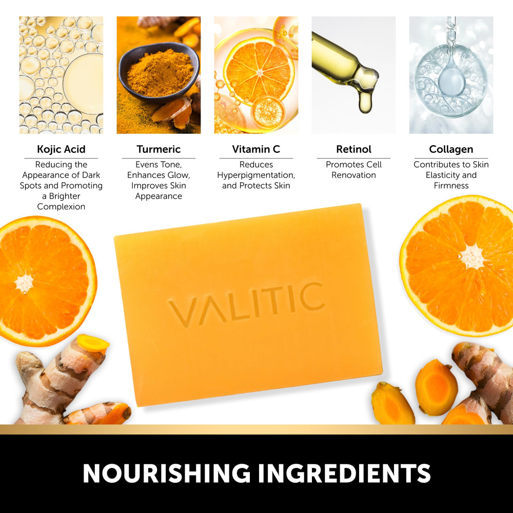 Valitic Kojic Acide - huile d'olive et beurre de karite hydratants.