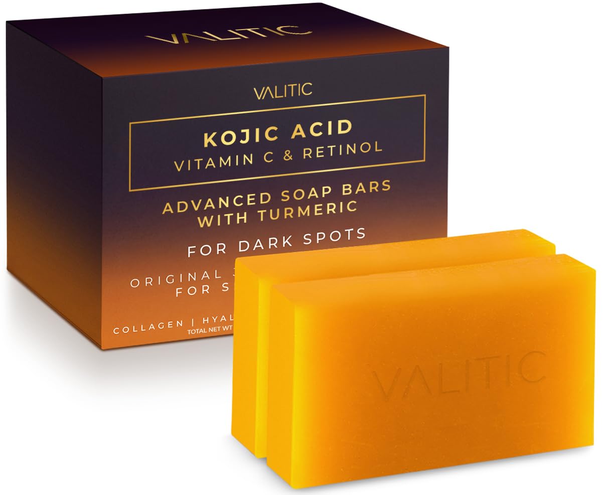 VALITIC Savon Kojic: texture onctueuse pour uniformiser le teint et illuminer la peau.