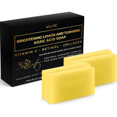 VALITIC savon Kojique Citron-Turmeric, éclaircissement potentiel et soin quotidien.