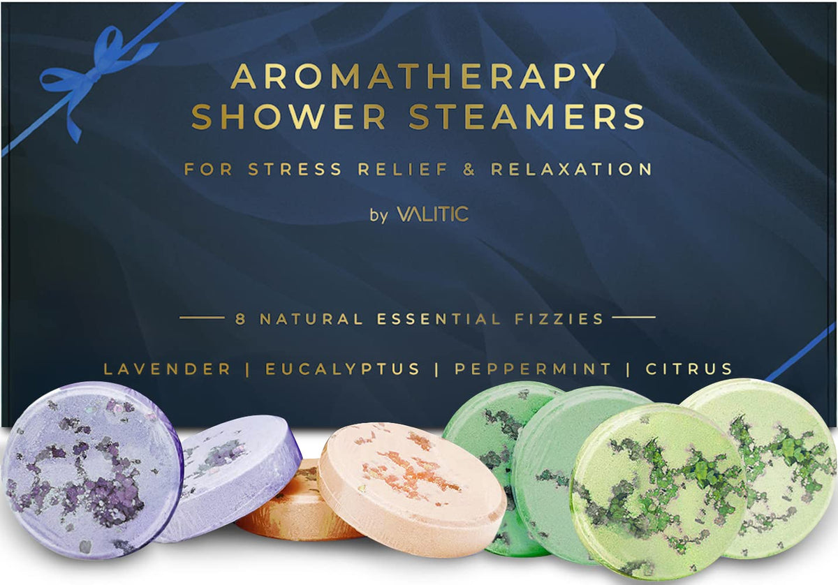 VALITIC bombe-douche lavande pour une douche relaxante et apaisante.