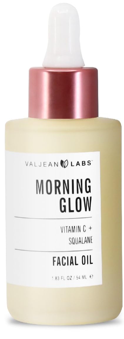 VALJEAN LABS Éclat Matinal : bouteille d'huile visage pour hydratation et éclat naturel.