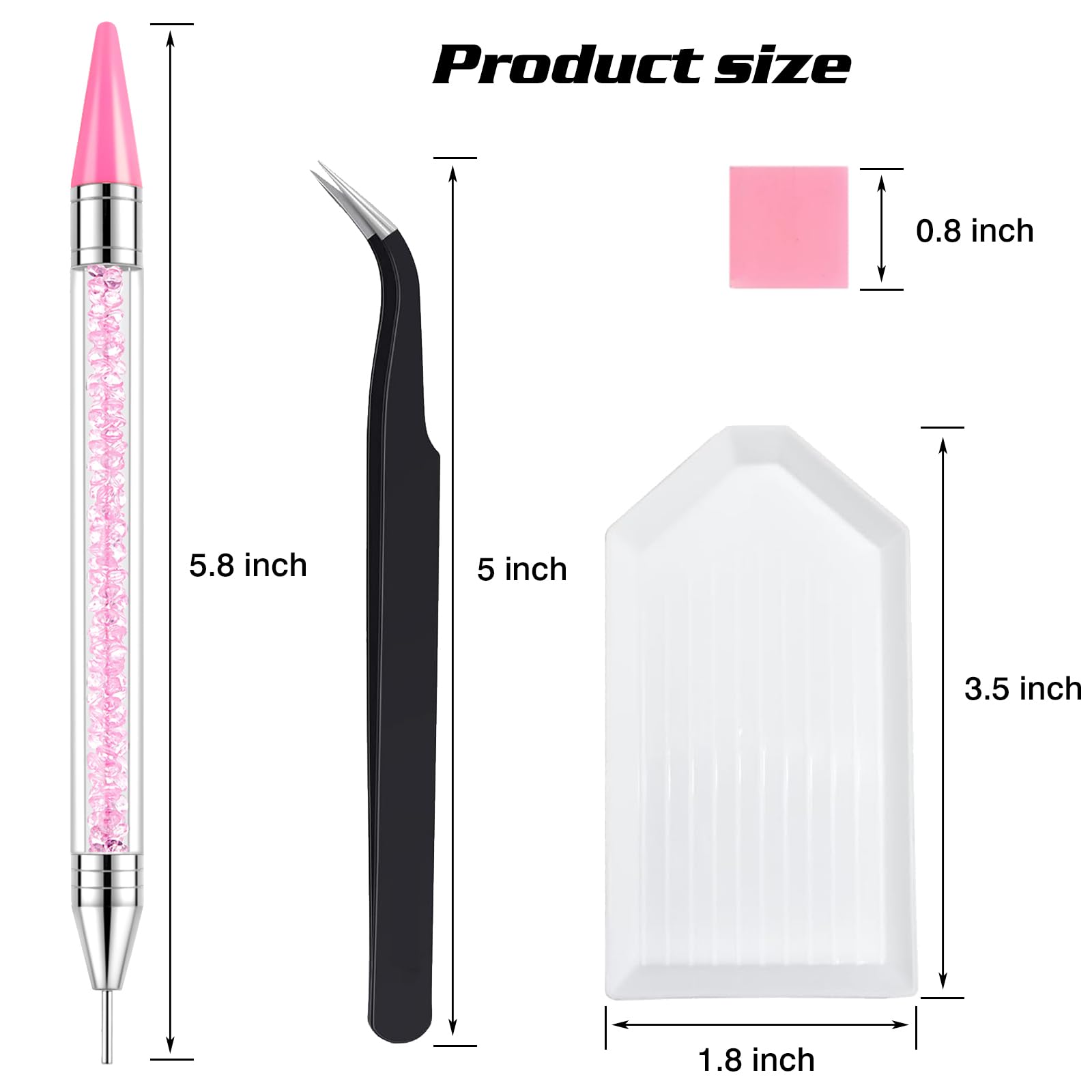 Ensemble VANALIA d'outils diamant – planche organisatrice et étui.