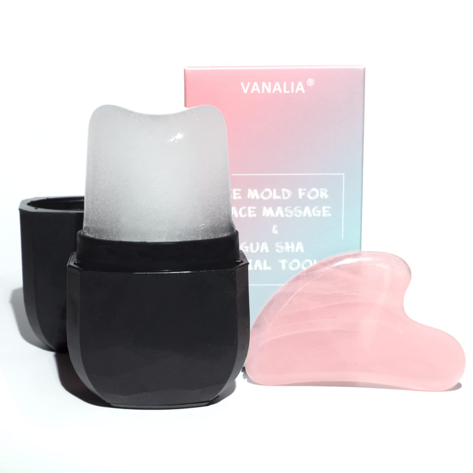 VANALIA moule glacon visage pour rafraîchir et dégonfler les yeux