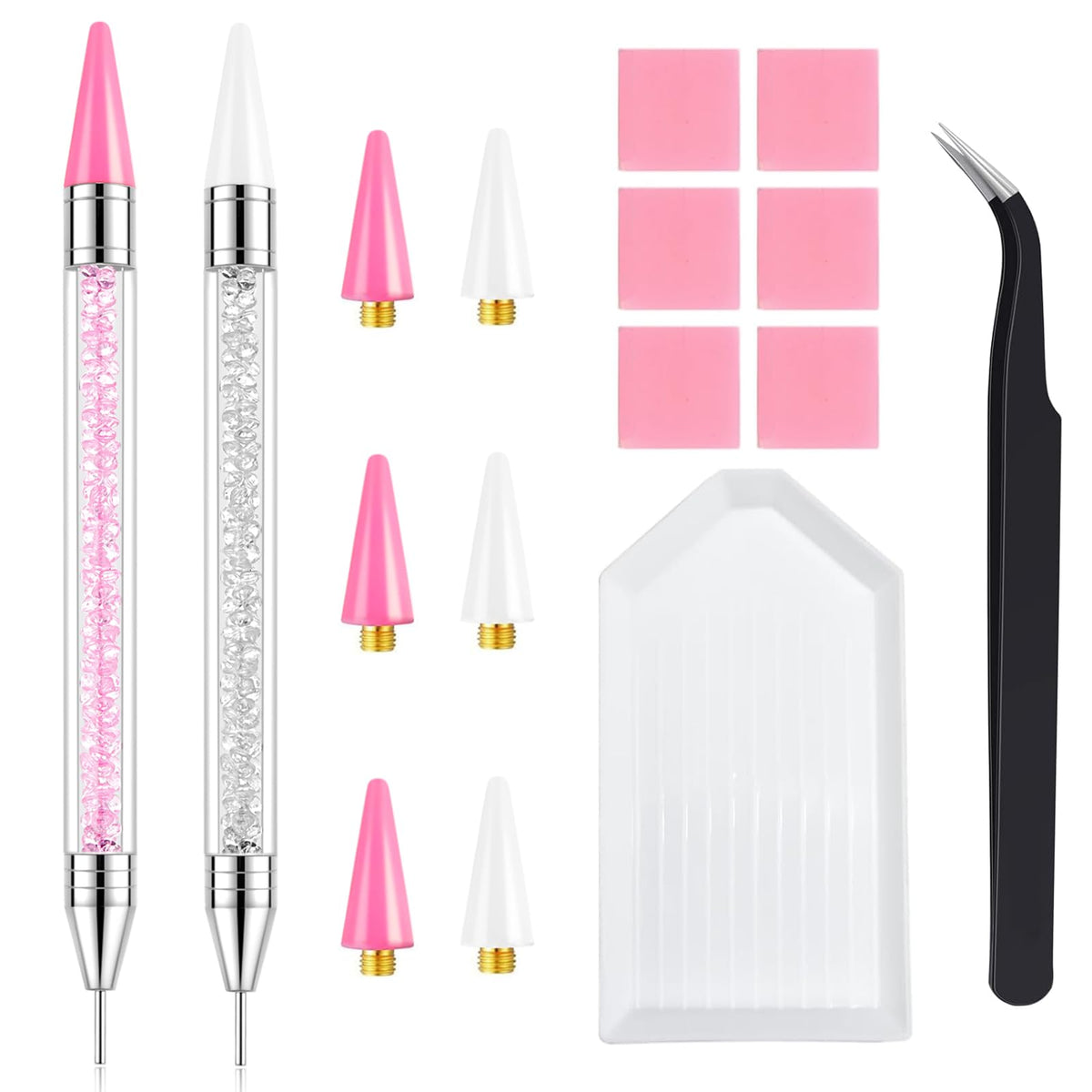 Outil VANALIA stylo pointeur strass double pour pose précise des pierres.