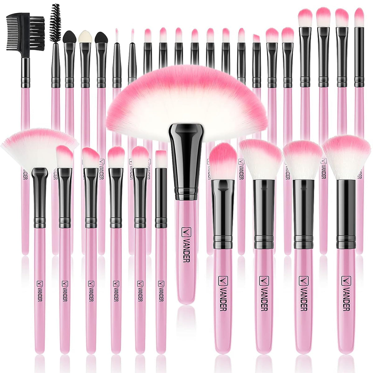 Pinceaux Vander, ensemble 32 pièces, pour une application naturelle et homogène.