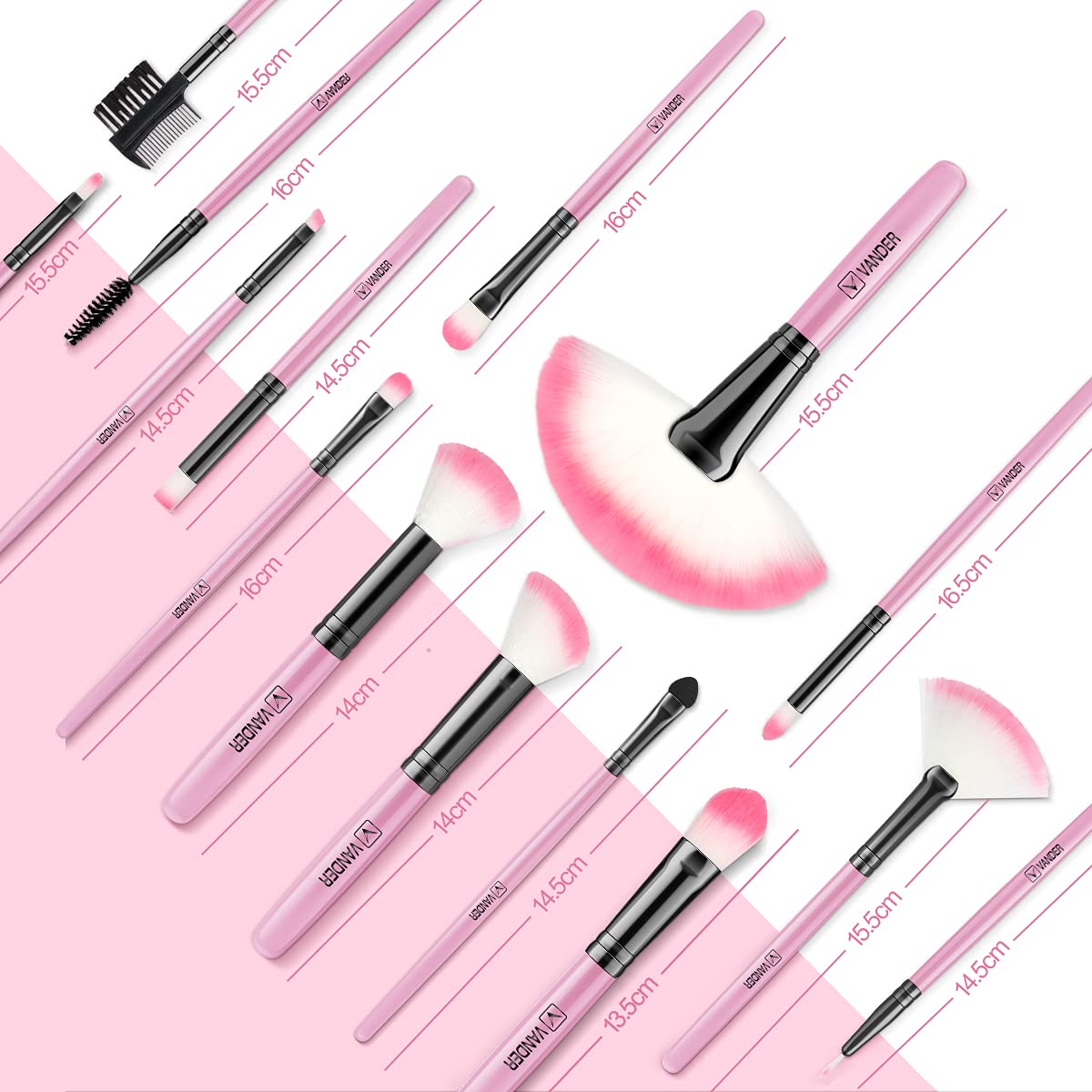 Pinceaux Vander sourcils, définition structurée et fidèle.