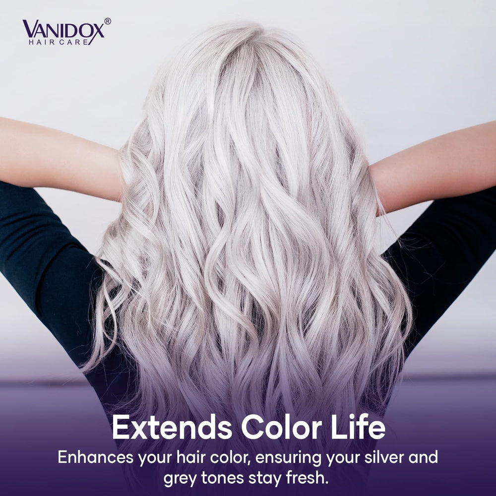 Coffret VANIDOX, duo shampoing et après-shampooing violet prêt à l'emploi