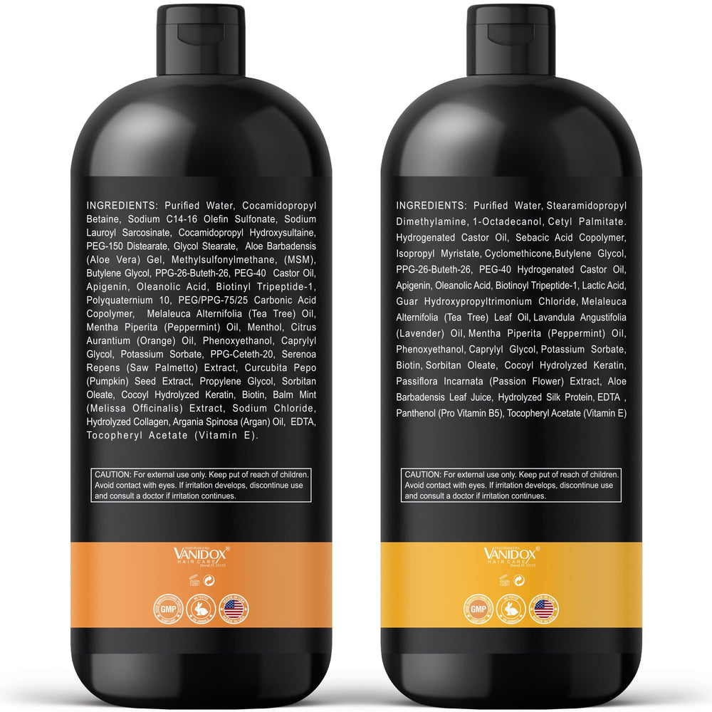 Nettoyage VANIDOX en profondeur – cuir chevelu purifié et cheveux brillants.
