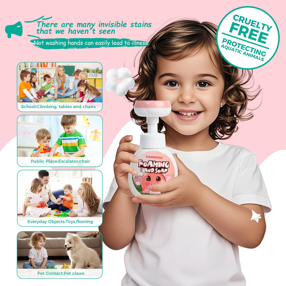 VANERIA Kids – extrait-peche-hydratant: hydratation légère après lavage