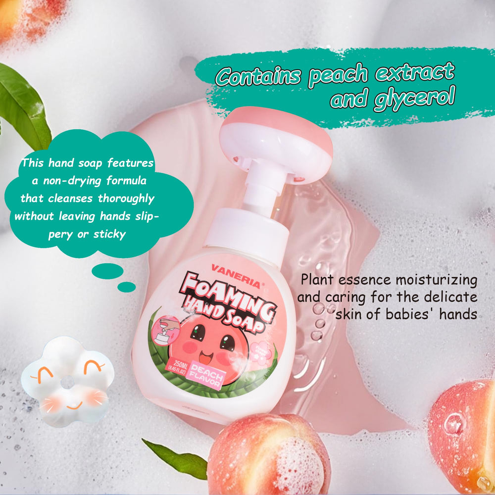 VANERIA Kids – habitude-lavage-mains-mousse: encouragement à se laver les mains