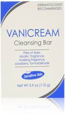 Vanicream barre nettoyante sans parfum pour peau sensible, douceur et propreté.