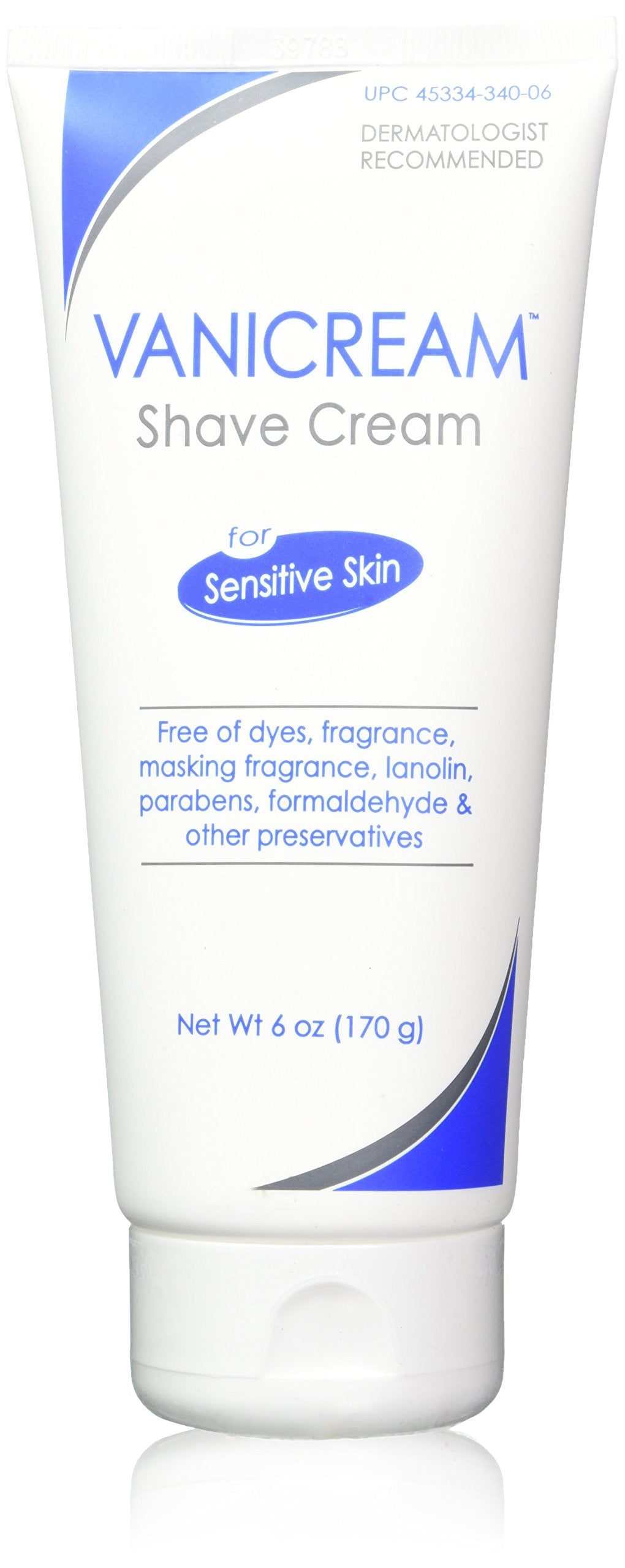 Vanicream Crème de Rasage – Bouteille 6oz, douceur hydratante pour peaux sensibles.