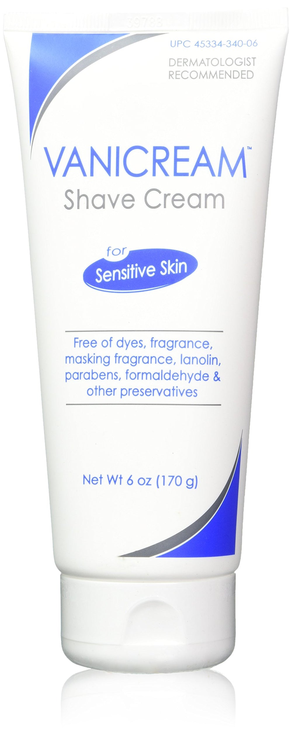Vanicream Crème de Rasage – Bouteille 6oz, douceur hydratante pour peaux sensibles.