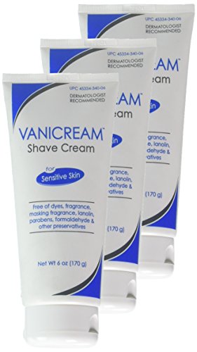 Texture lisse de Vanicream crème de rasage pour un rasage confortable
