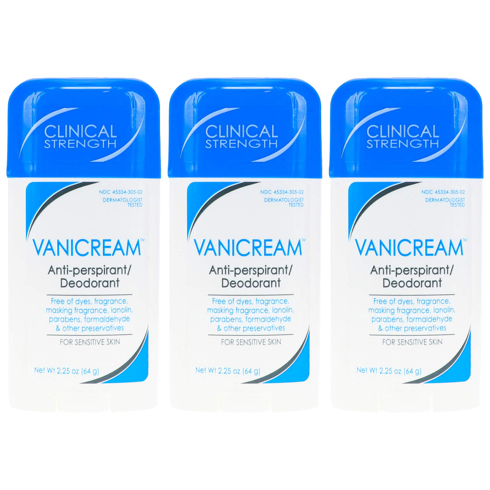 Vanicream déodorant-stick sans parfum offrant une protection quotidienne