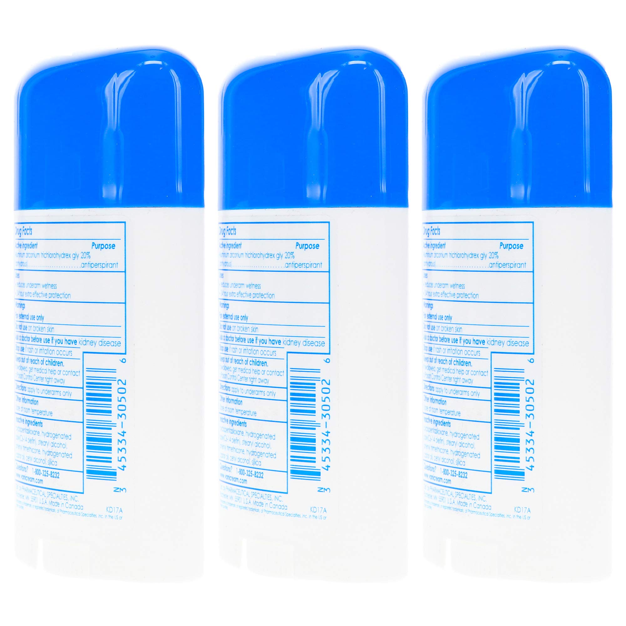 Vanicream déodorant-stick-sans-residu assure une sensation propre