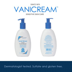 Close-up of creamy lather from Vanicream Gentle Facial Cleanser for gentle cleansing