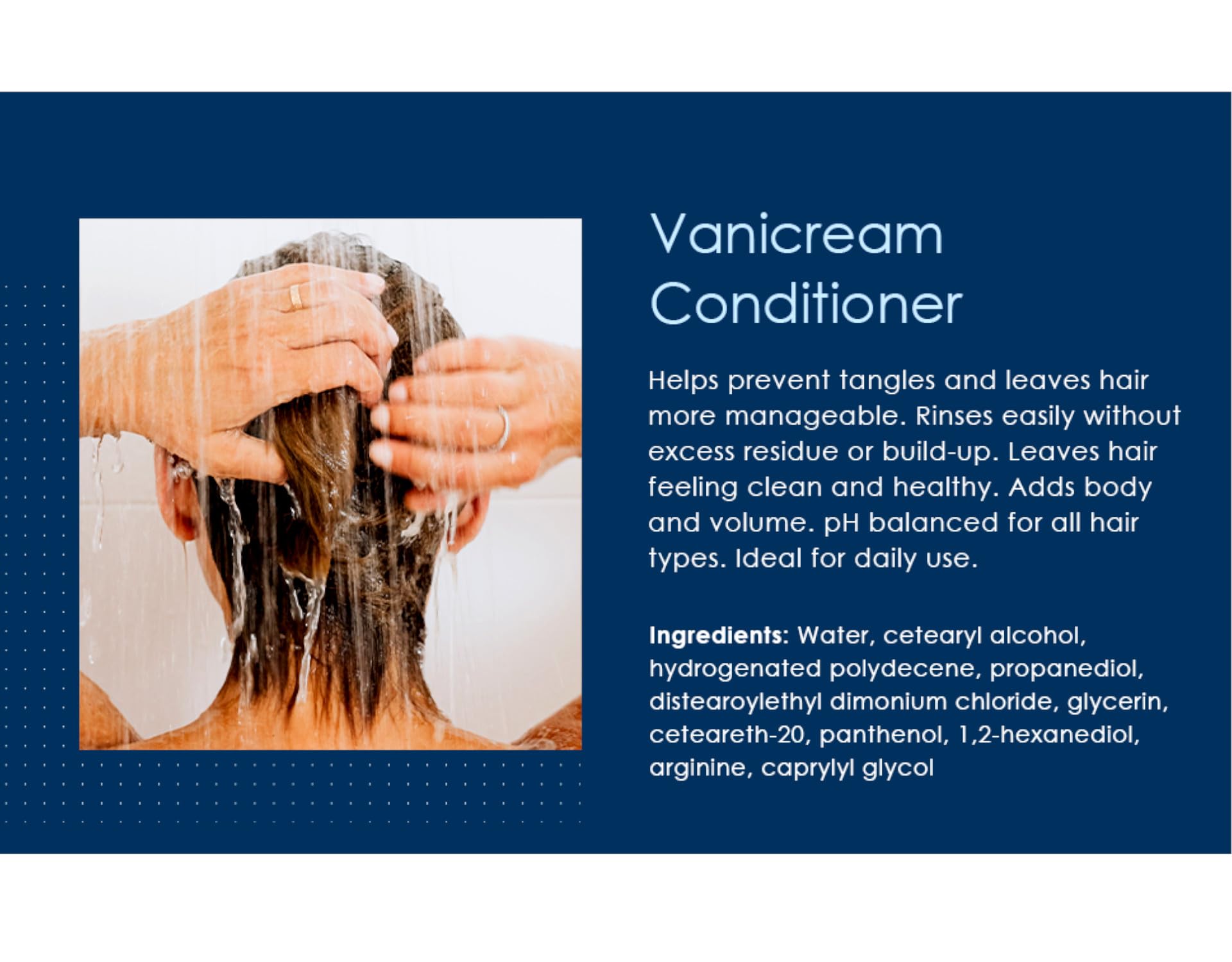 Kit Vanicream cheveux sensibles 355 ml, solution simple pour routine capillaire.