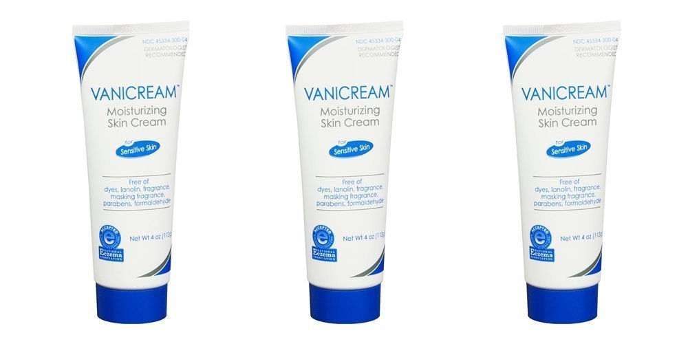 Vanicream moisturizing skin cream tube provides gentle hydration for sensitive skin