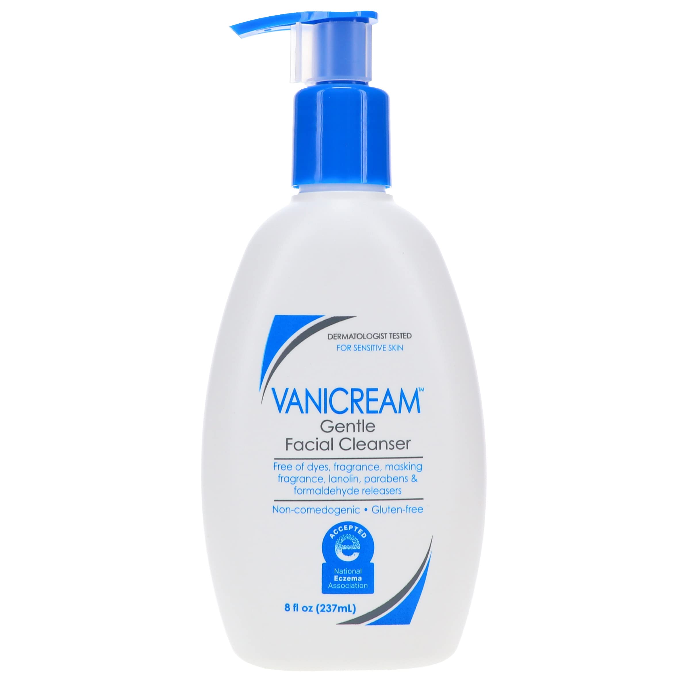 Vanicream Nettoyant Visage Doux - testé par des dermatologues.