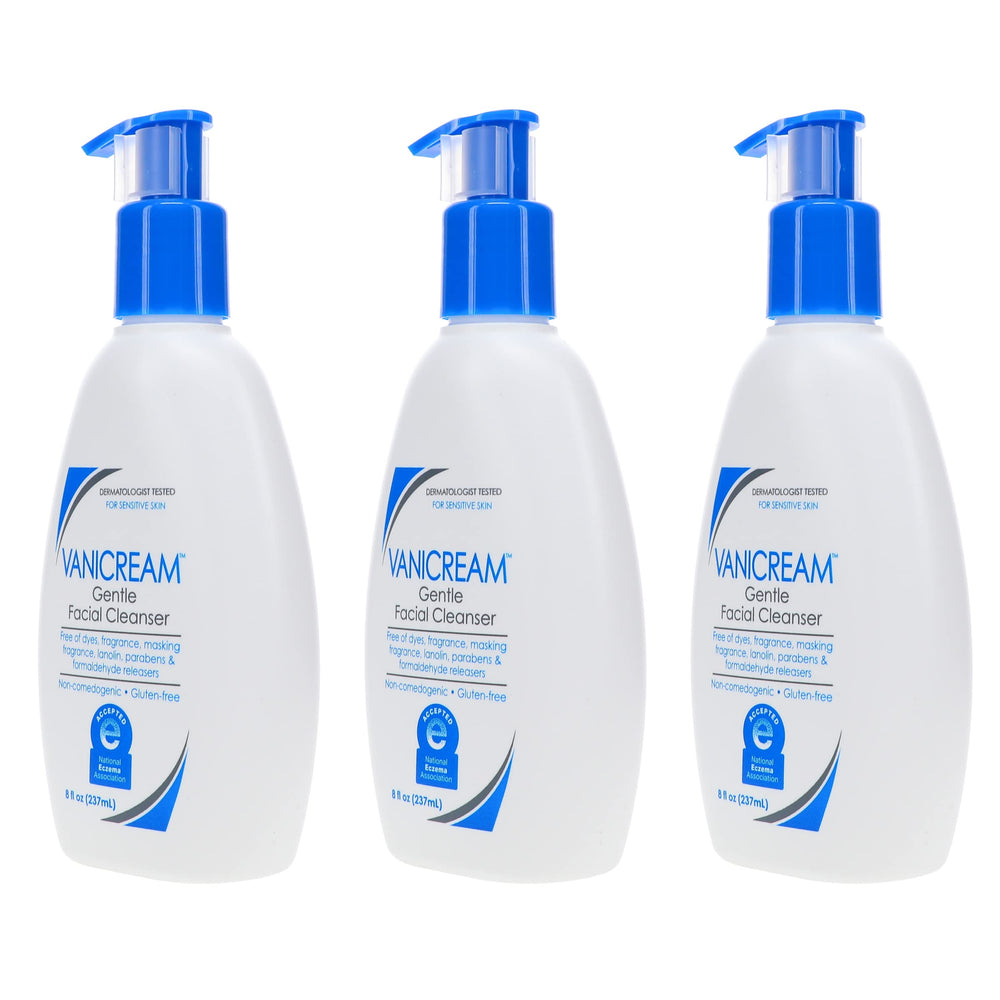 Vanicream Nettoyant Visage Doux - sans parfum, idéal pour peaux sensibles.
