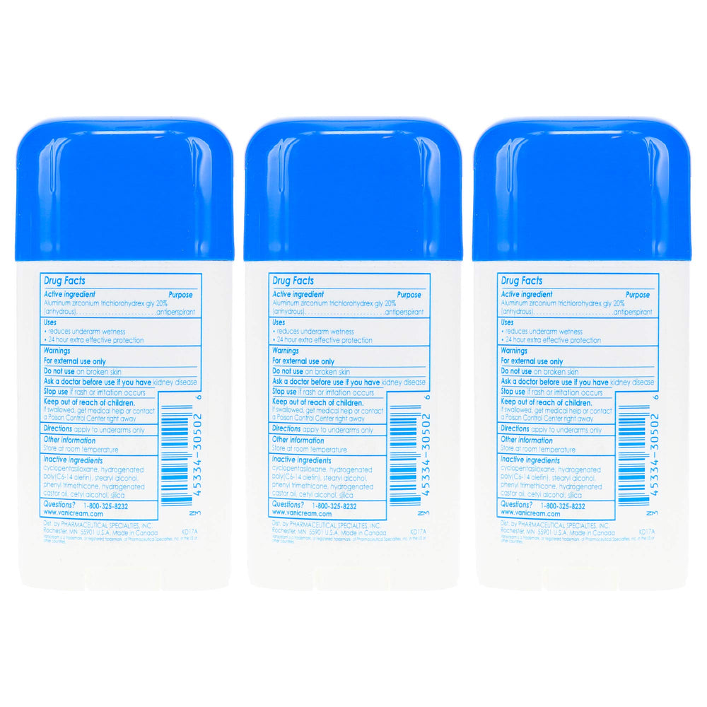 Vanicream pack 3-deodorant pratique pour une routine